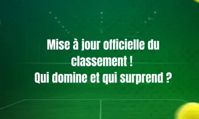 Classement FTT de la saison
