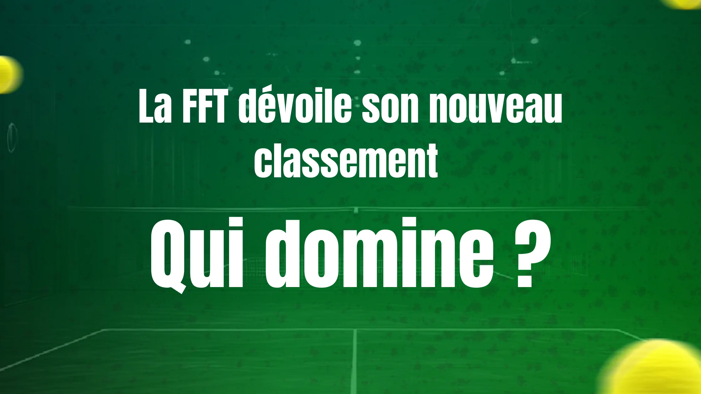 Nouveau classement FTT Novembre