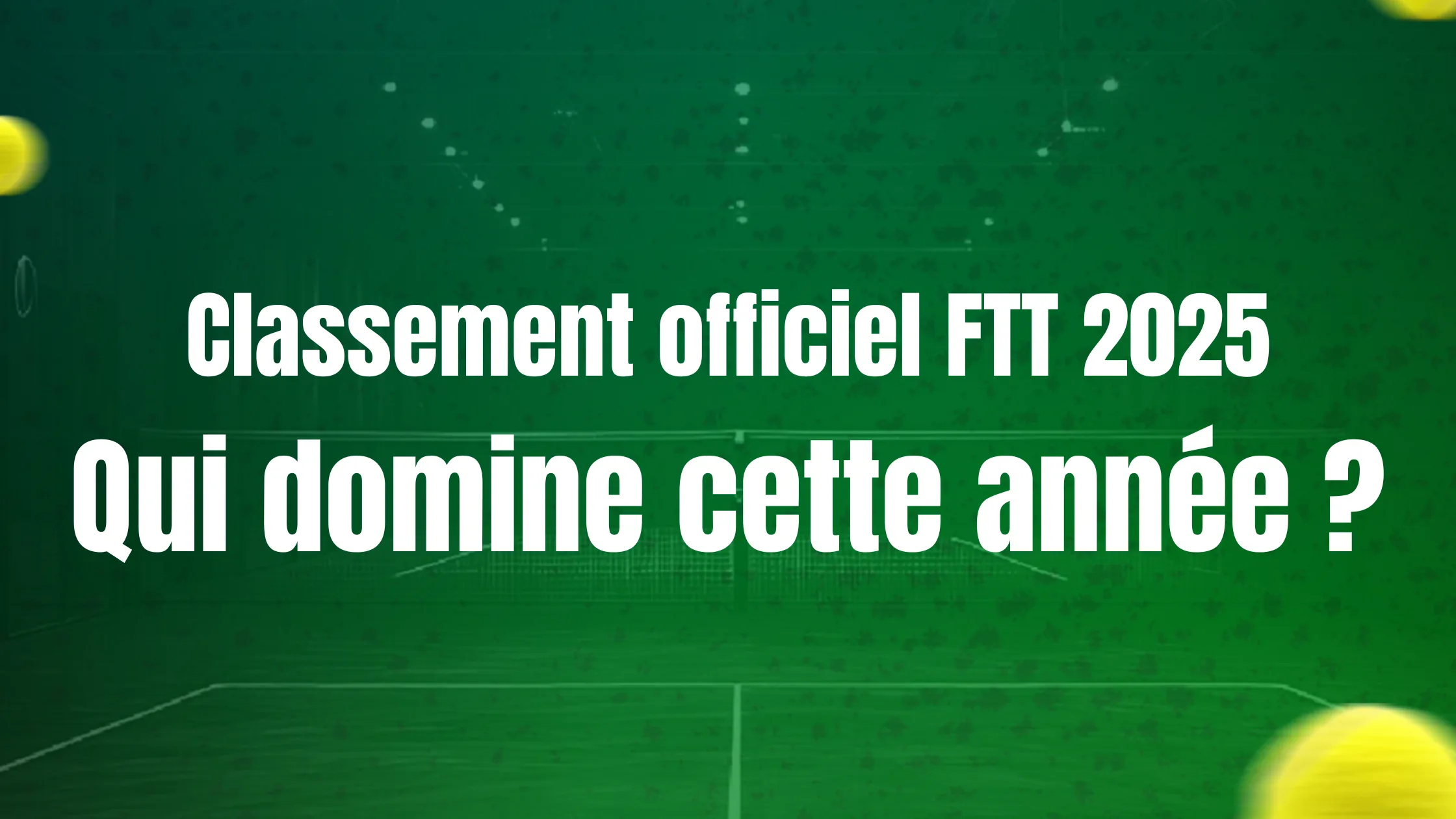 Classement FTT 2025